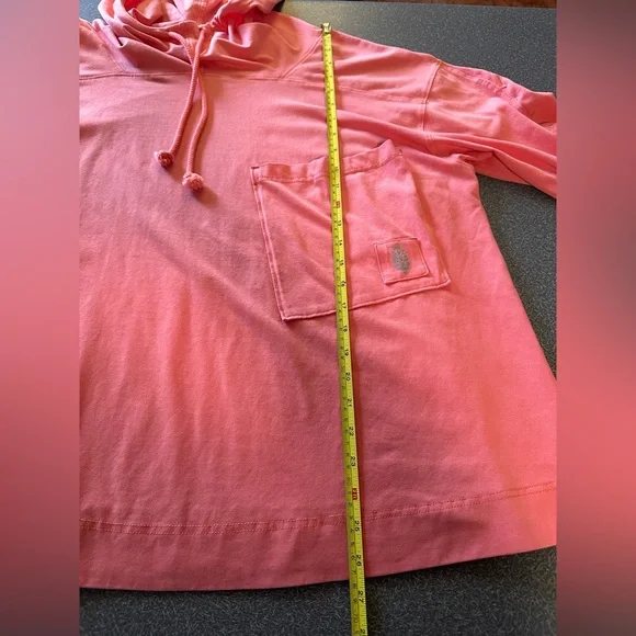FP Movement Hot Shot Hooded Layer Coral Pink Size M Oversized Size M - Picture 7 of 9